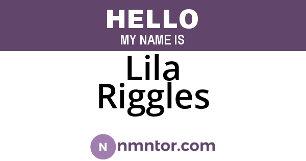 Lila Riggles