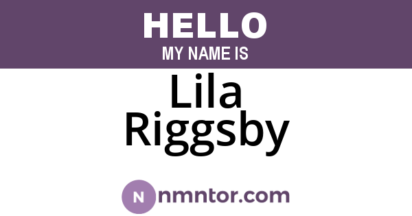 Lila Riggsby