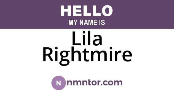 Lila Rightmire