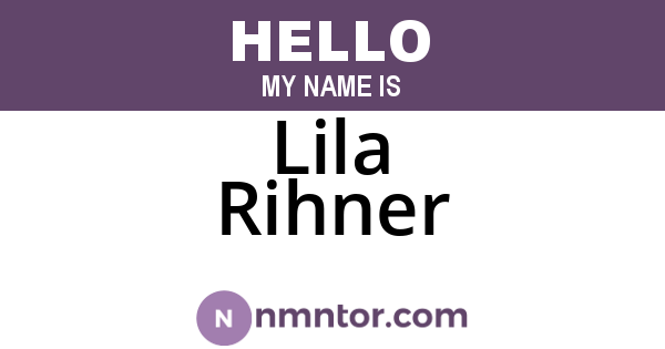 Lila Rihner
