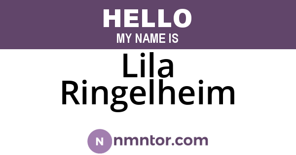 Lila Ringelheim