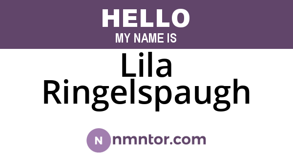 Lila Ringelspaugh