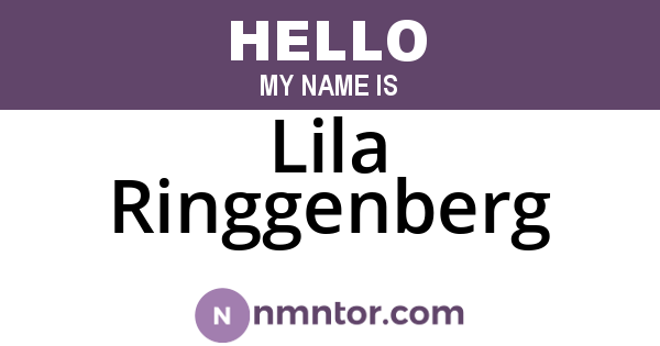 Lila Ringgenberg