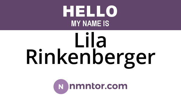 Lila Rinkenberger