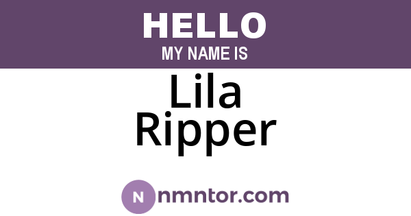 Lila Ripper