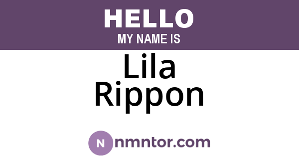 Lila Rippon