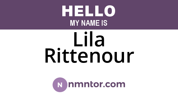 Lila Rittenour