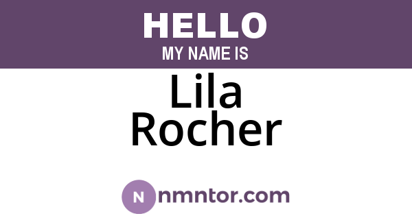 Lila Rocher