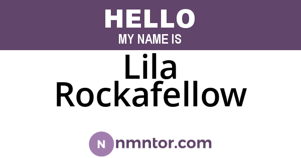 Lila Rockafellow