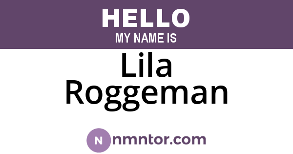 Lila Roggeman