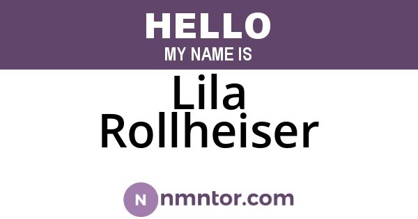 Lila Rollheiser