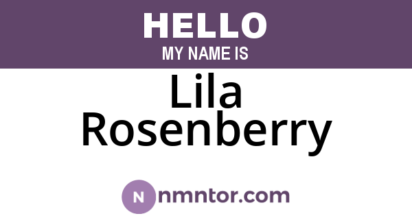 Lila Rosenberry