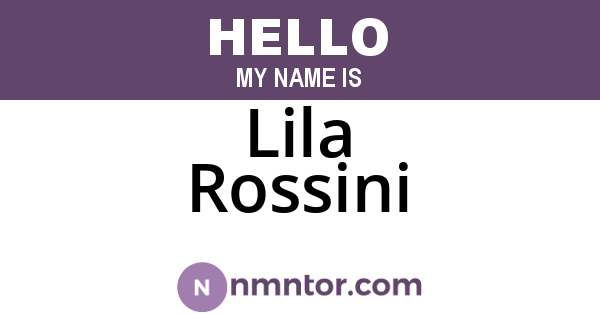 Lila Rossini