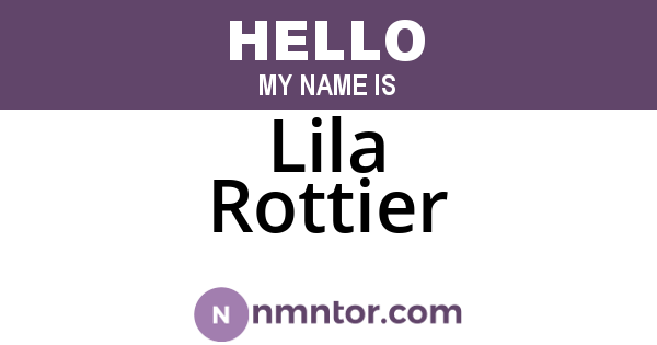 Lila Rottier