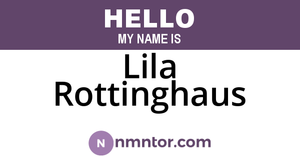 Lila Rottinghaus