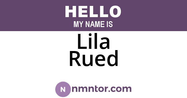 Lila Rued