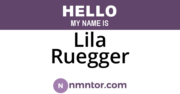 Lila Ruegger