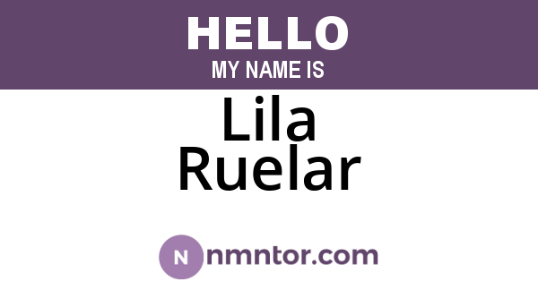 Lila Ruelar