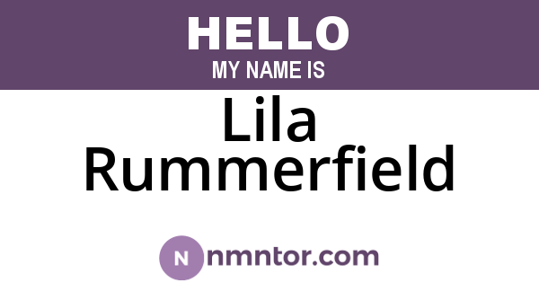 Lila Rummerfield