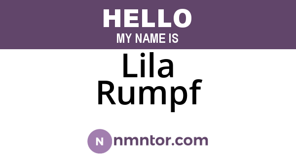 Lila Rumpf