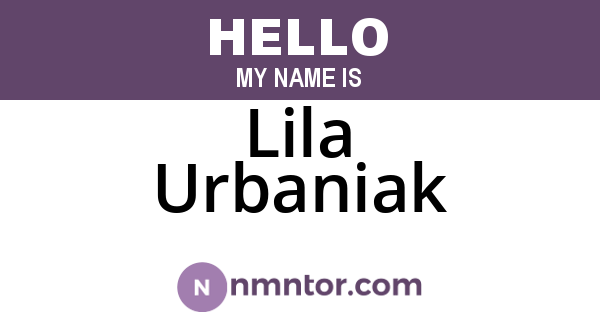 Lila Urbaniak