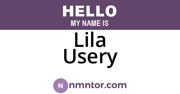Lila Usery