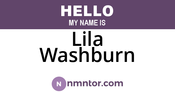 Lila Washburn