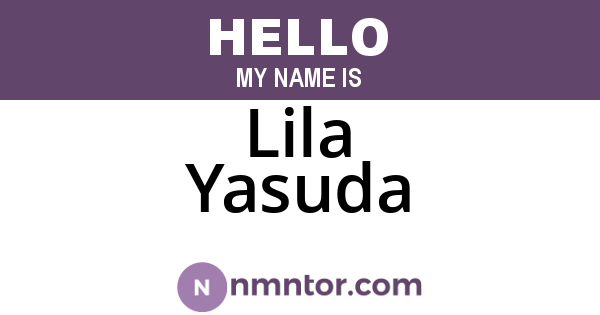 Lila Yasuda