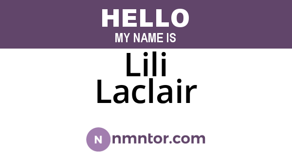 Lili Laclair