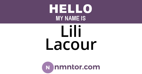 Lili Lacour