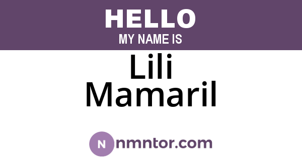 Lili Mamaril