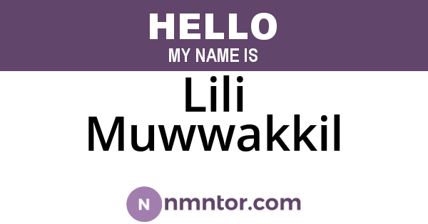 Lili Muwwakkil