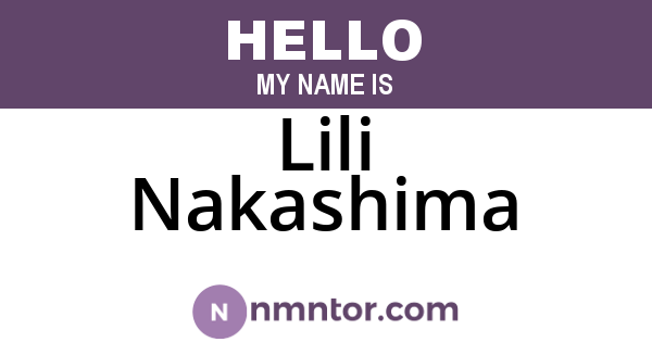 Lili Nakashima