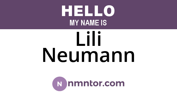 Lili Neumann