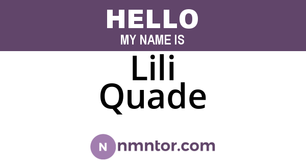 Lili Quade
