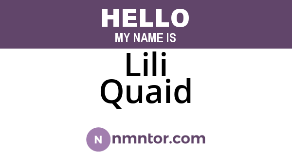 Lili Quaid