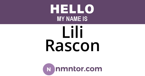 Lili Rascon