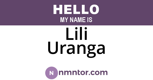 Lili Uranga
