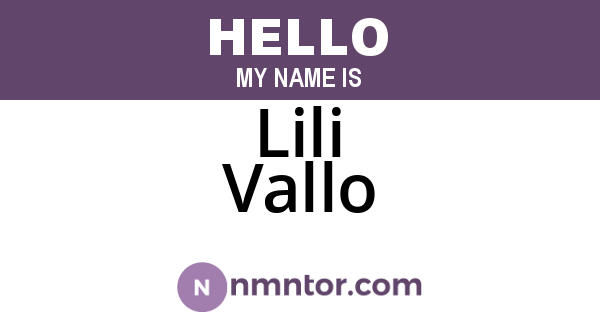 Lili Vallo
