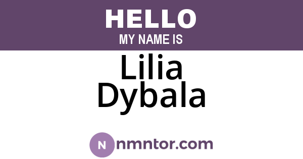 Lilia Dybala