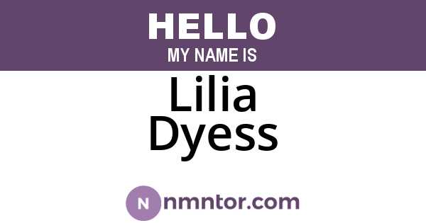 Lilia Dyess