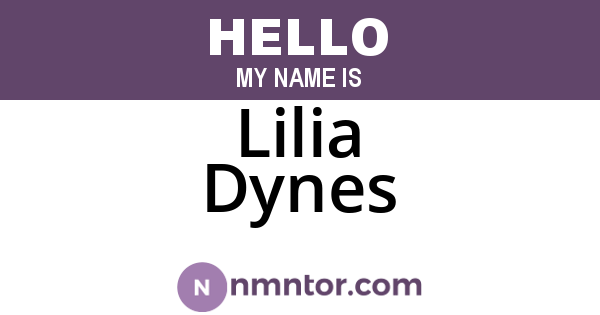 Lilia Dynes