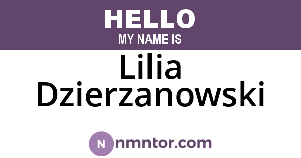 Lilia Dzierzanowski