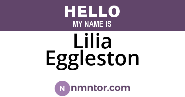 Lilia Eggleston
