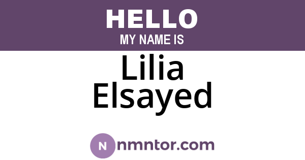 Lilia Elsayed