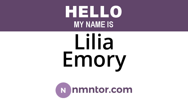 Lilia Emory