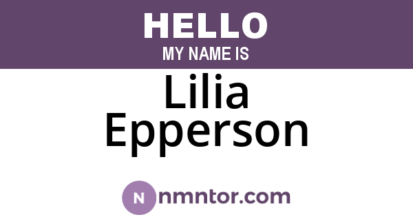 Lilia Epperson
