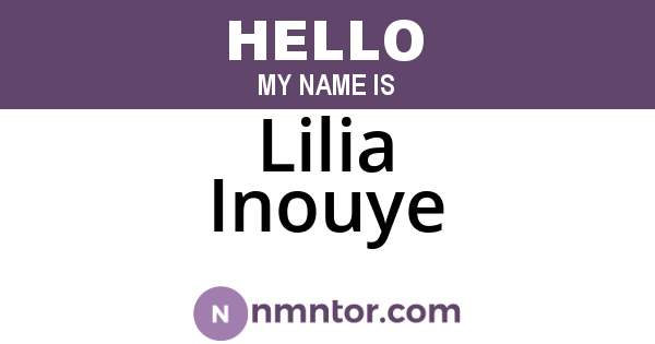 Lilia Inouye