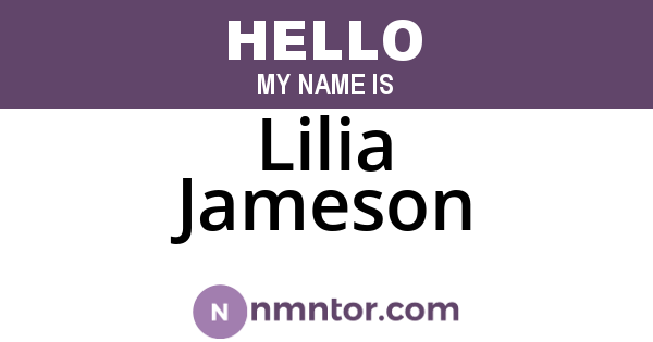 Lilia Jameson