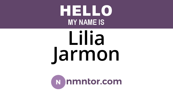 Lilia Jarmon